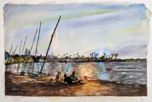  First Place,  - Beach Bonfire by Nicole Barlow