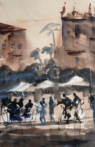  Balboa Park Umbrellas  by Luis Juarez