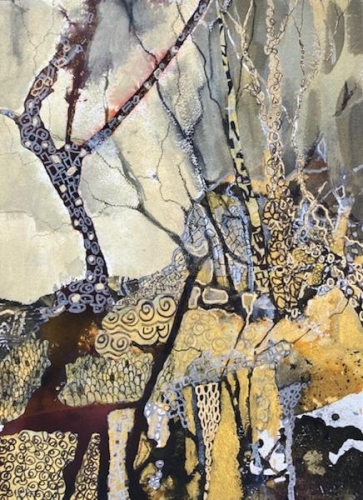  Honorable Mention,  - Forest of Gold II by Kathleen Scoggin