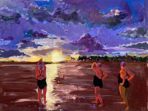 Sunrise Swim by Richard Glassman