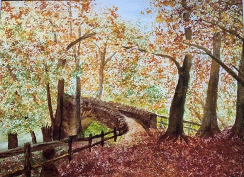 Autumn Walk by Mary Hartley