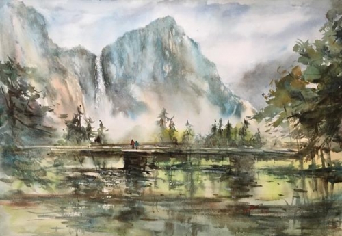 Yosemite Fall by Fan Li